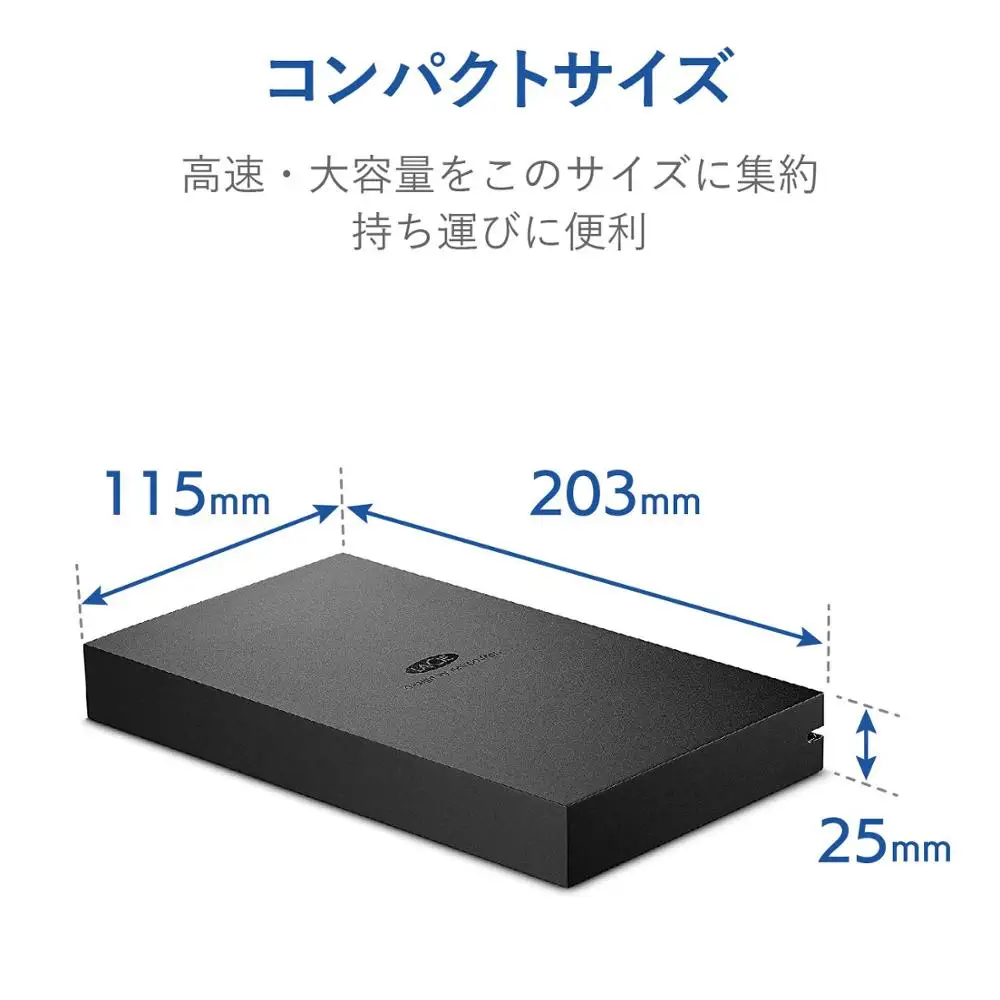 LaCie Bolt 3 2 ТБ профессиональный внешний SSD, Dual Thunderbolt 3, 40 ГБ/сек. скорость передачи данных STFF2000400