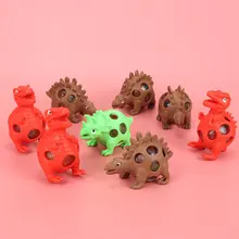 Boule d'évent de dinosaure, nouvel œuf d'escargot, jouet délicat, décompression, pincement, boule de raisin, couleur aléatoire, cadeau pour bébés et enfants