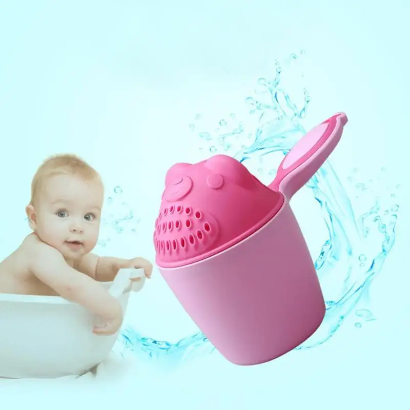 Cute Cartoon Bear Baby Bathing Cup Practical Water Ladle Bathing Cup for Baby Care Newborn Kids Shower Shampoo Cups
