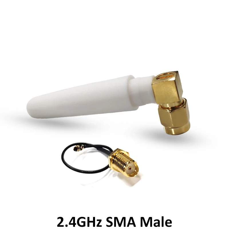 2.4 GHz Antenna wifi 3dBi SMA Male Connector 2.4ghz antena IOT Router Wi fi Booster +21cm RP-SMA to ufl./ 1.13 Pigtail Cable