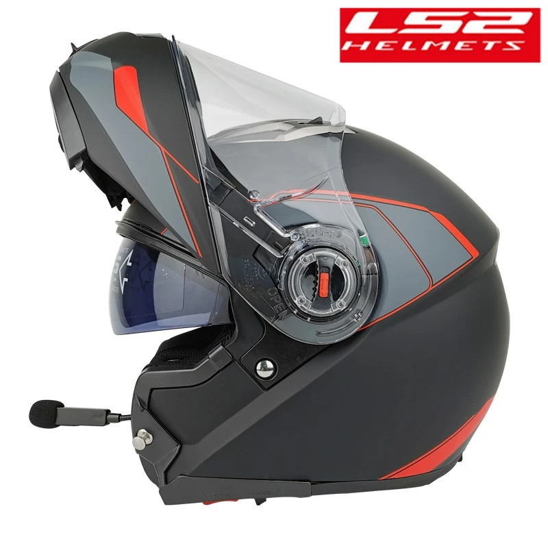 LS2 FF370 Modular Motorcycle Helmet Bluetooth Headset 5.0 Handfree intercom  Moto Flip Up kask Capacete With Dual Visor Racing|Helmets| - AliExpress
