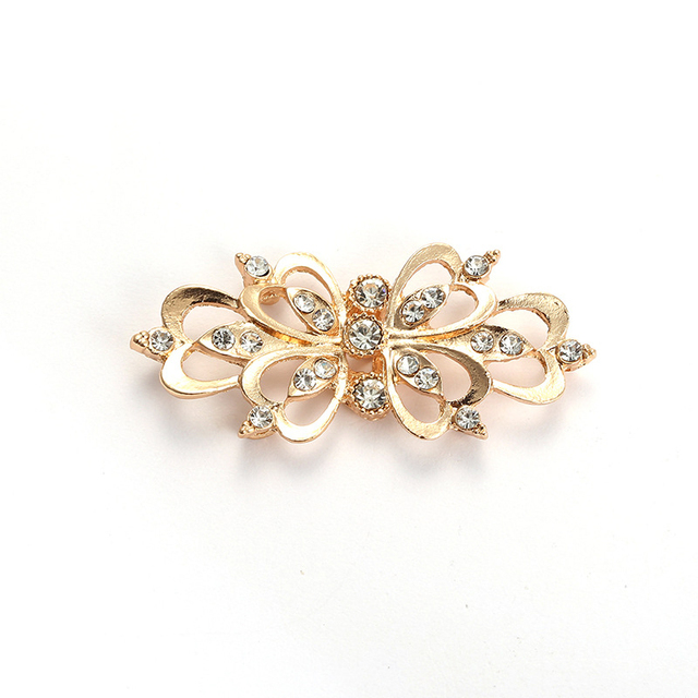 Style Blouse Shirt Lapel Collar Cardigan Clip Fashion Women Girls Vintage Shiny Crystal Pin Brooch Cape Cloak Clasp Fastener