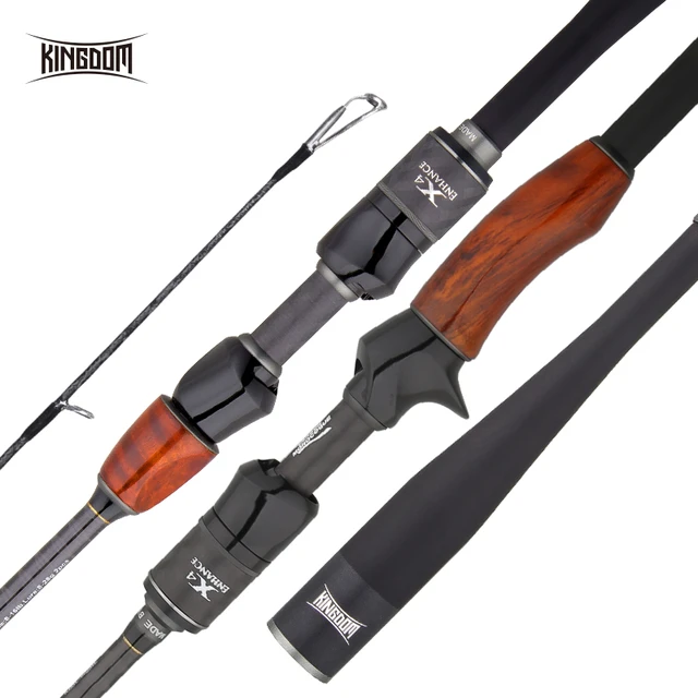 US $75.60 Kingdom Solo II Fishing Rods FUJI Ring and SK Reel Seat Spinning Rod High Quality wooden handle Sea