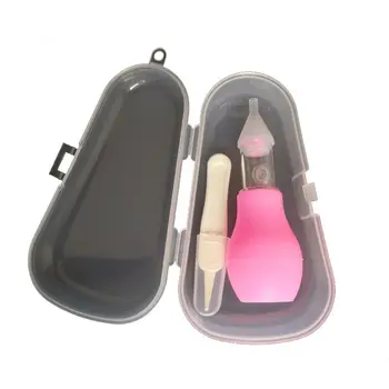 

Nasal Aspirator Baby Suction Nose Clip Solid Silicone Pump Anti-Backflow Suction Device Safe Non-Toxic Two-Piece Gift Box