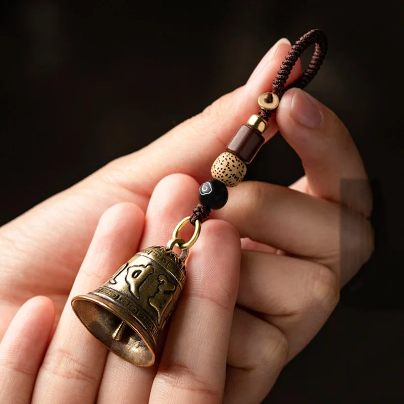 brass bell keychain pendant (7)