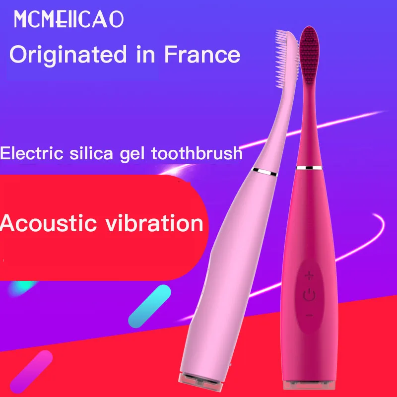 Electric Toothbrush Portable USB Charging Strong Power Waterproof Sonic Wave Automotic Silicone Toothbrush Suit For Adult Child Electric Toothbrush Portable USB Charging Strong Power Waterproof Sonic Wave Automotic Silicone Toothbrush Suit For Adult Child