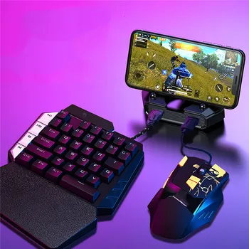

For PUBG Mobile Gamepad Bluetooth 5.0 Gaming Controller Keyboard Mouse Converter for Android/IOS Mobile Tablet Game Accessories