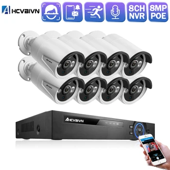 

Real time face detection Security System 8CH NVR Kit POE IP Camera IR Outdoor IP66 Motion Detection CCTV Video Surveillance Kits