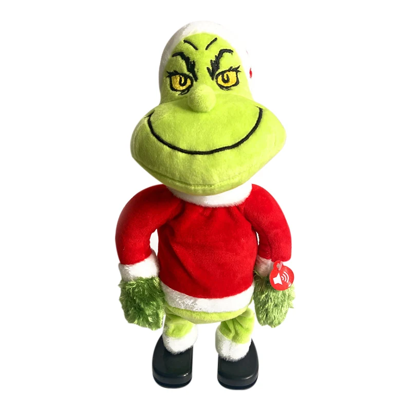 35 см электрическая танцевальная плюшевая кукла Grinch рождественское настольное