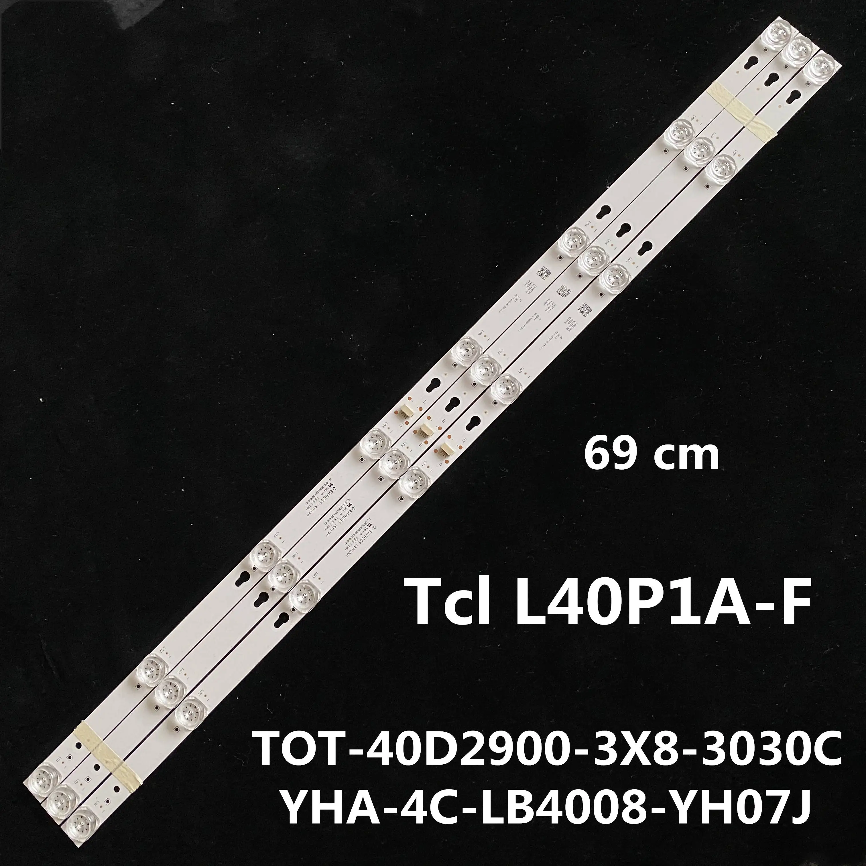 TCL L40P1A F световая планка TOT 40D2900 3X8 3030C YHA 4C LB4008 YH07J общая длина 69 см 3 световых стержня|Светодиодные панели| | АлиЭкспресс