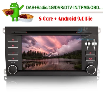 

7 Inch Octa-Core Android 9.0 Car DVD GPS Navi Bluetooth Radio Multimedia Stereo for Porsche Cayenne DAB+Autoradio 4GB RAM