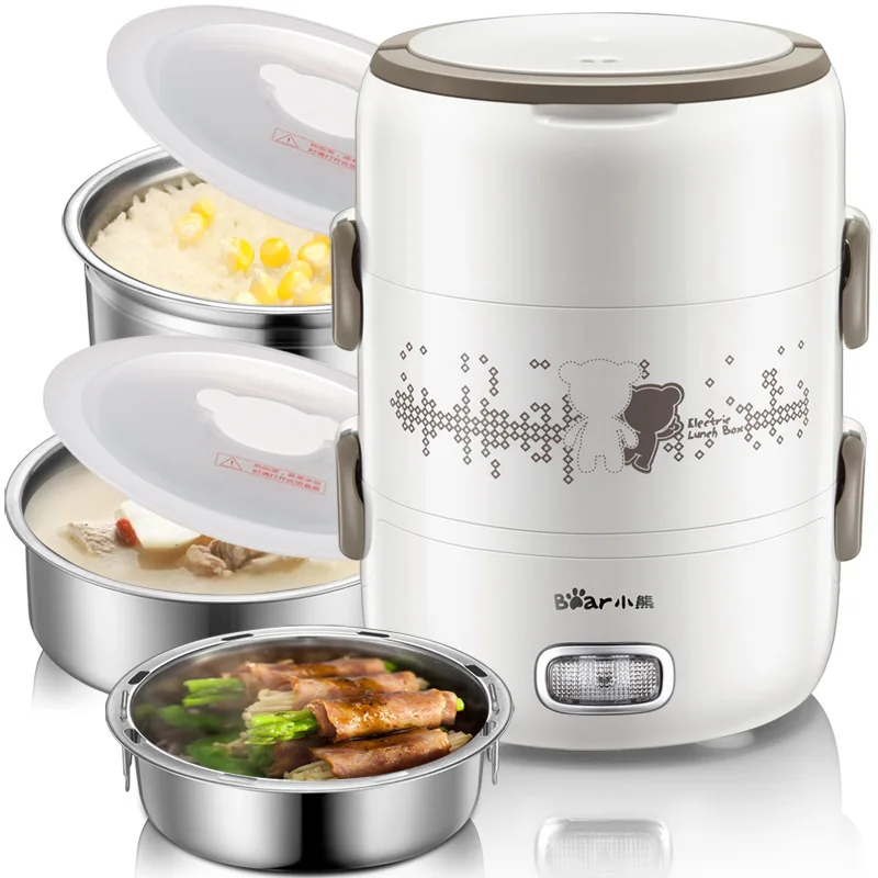 

Bear/Bear DFH-S2358 Electric Lunch Box Heating Container Insulated (Electric And Heating Three Layer Rice Cooker