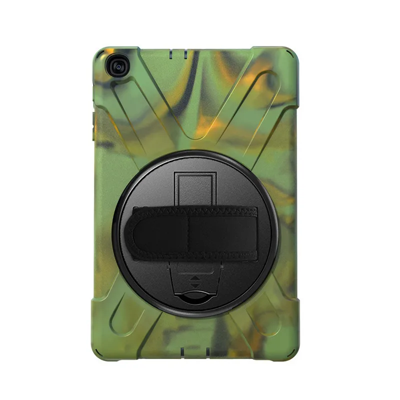 Ударопрочный чехол на ремне для samsung Galaxy Tab A10.1() T510/T515 - Цвет: Camouflage