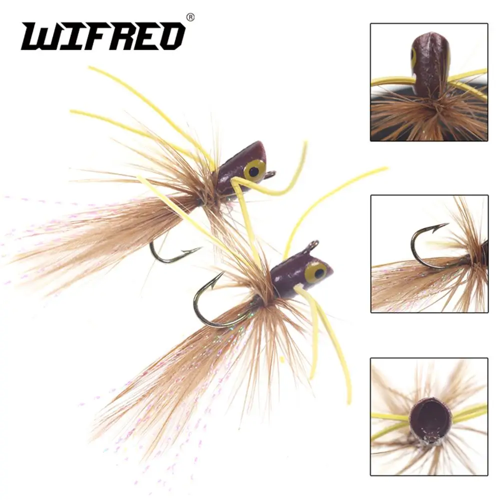 Wifreo 10 шт. Размеры 8 малых Topwater приманки встроенный в транспортное средство мушки