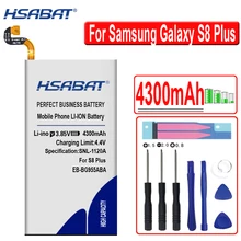 HSABAT EB-BG955ABA 4300 мА/ч, Батарея для samsung GALAXY S8+ G9550 S8 плюс S8Plus SM-G9 SM-G955 G955