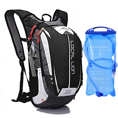 with water bag Водонепроницаемый велосипедный рюкзак MTB велосипедные рюкзаки с сумкой для воды спортивные велосипедные походные гидратационные велосипедные сумки рюкзак - Цвет: with water bag