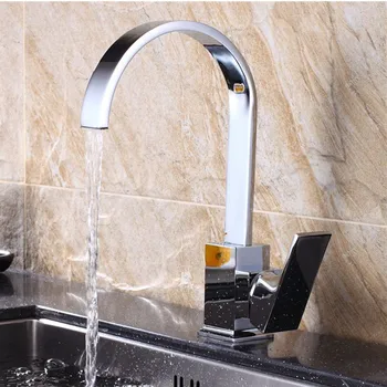 

Kitchen Faucets Brass Kitchen Sink Water Faucet 360 Rotate Swivel Faucet Mixer Single Holder Single Hole Mixer Tap
