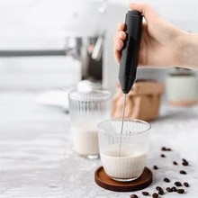 

Milk Frother Handheld Battery Operated Electric Foam Maker Drink Mixer with Stainless Steel Whisk and Stand