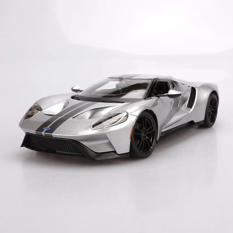 1:18 Высокая литая модель машины Модель Ford GT Модель машины из сплава Модель автомобиля для детей Подарки