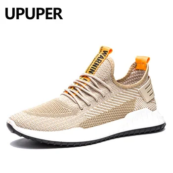 

UPUPER New Shoes Men Sneakers Lightweight Breathable Men Casual Shoes Lace Up Sneakers Men Footwear Mesh Shoes Zapatos Hombre