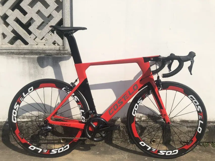 Costelo airplane achine monocoque one piece mold disc road bike carbon bike  bicicletta completa completo bicicletta R8000 group|Bicycle| - AliExpress