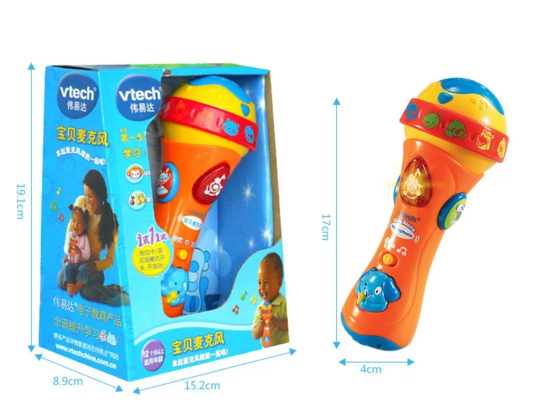 Vtech VTech деталь микрофон младенческой микрофон игрушка Детские развивающие игрушки раннего ребенка музыка 078718