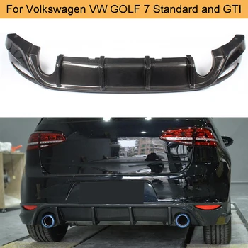 

Carbon Fiber Car Rear Bumper Diffuser For Volkswagen VW GOLF VII 7 MK7 Standard and GTI 2014-2016 Rear Diffuser