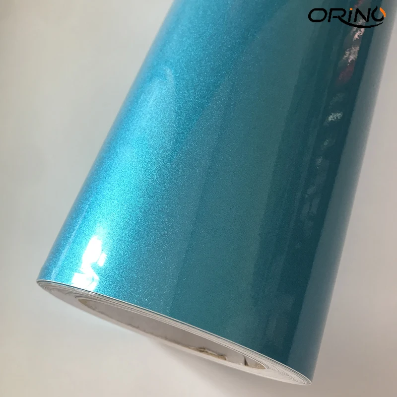 Blue Diamond Pearl Metallic Vinyl Wrap Sticker-4