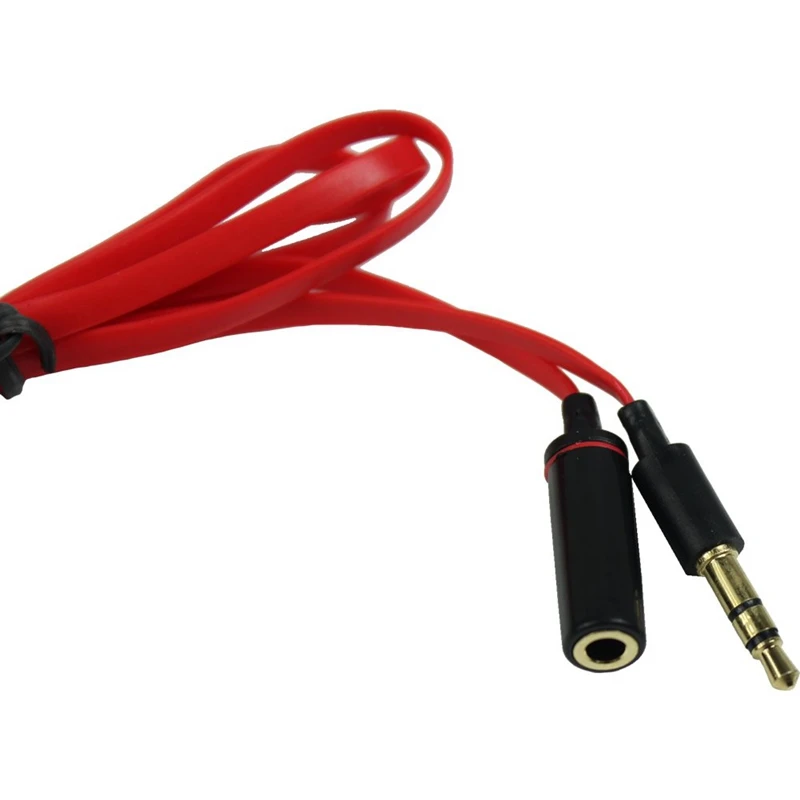 2 шт 90 см 3,5 мм мужчин и женщин M/F разъем для наушников аудио кабель-удлинитель(красный