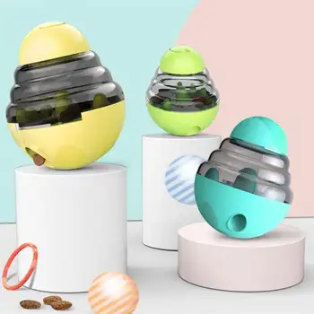 

Pet Training Supplies Plastic Leaking Ball Toy Food Dispensing Tumbler Interactive Tooth Cleaning Educational Playthings for Dog