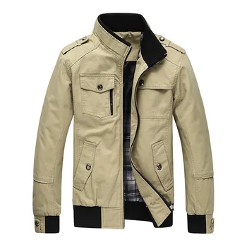 

2020 Autumn Spring Jacket Men Casual Coats Middle-Aged Comfortable Jackets For Male Outerwear Plus size M-4XL