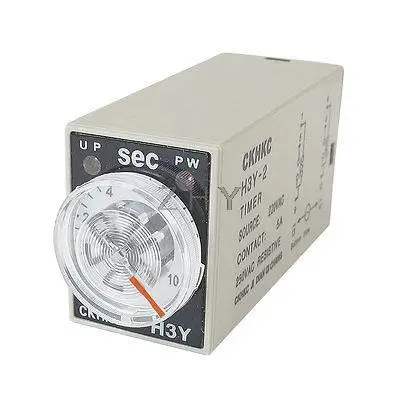 

H3Y-2 AC 220V DPDT 0-10 Seconds 10S 8 Pins Power on Time Delay Relay