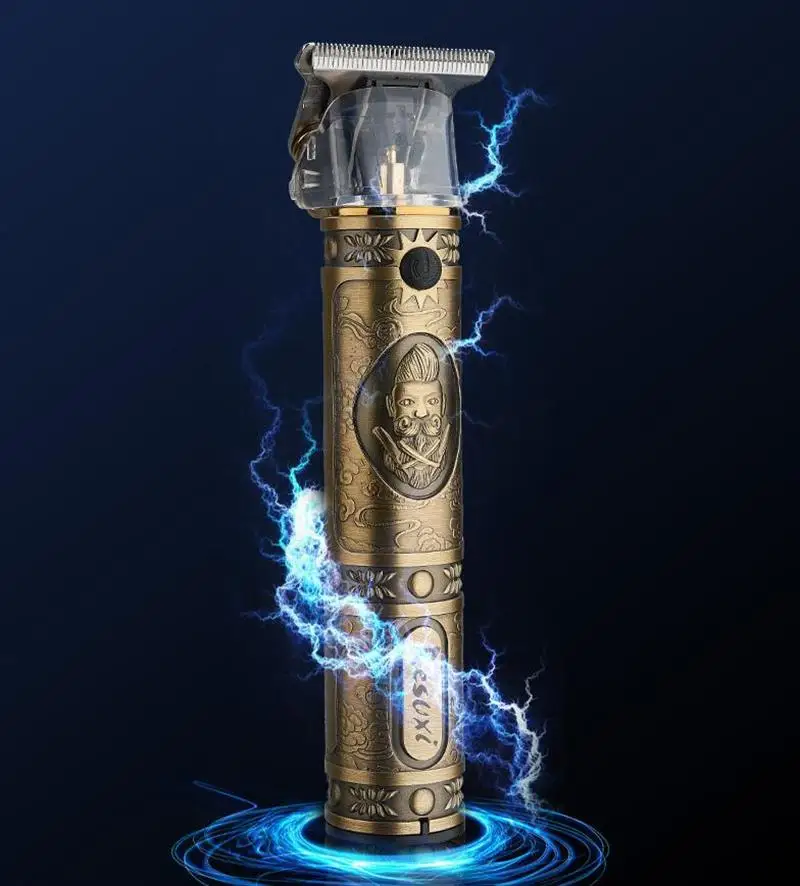 Barber Shop Hair Clipper Professional Hair Trimmer Rechargeable Electric Trimmer Men Engraving Metal USB Charging Hair Clipper