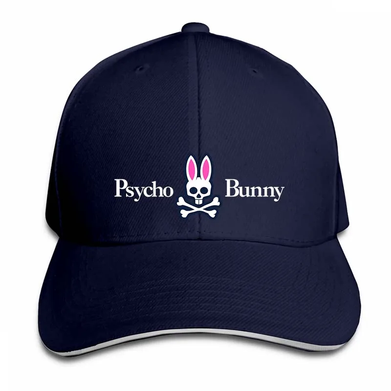 Psycho Bunny бейсбольная кепка для мужчин и женщин, Кепка-Дальнобойщик, модная Регулируемая Кепка - Цвет: 2-Navy