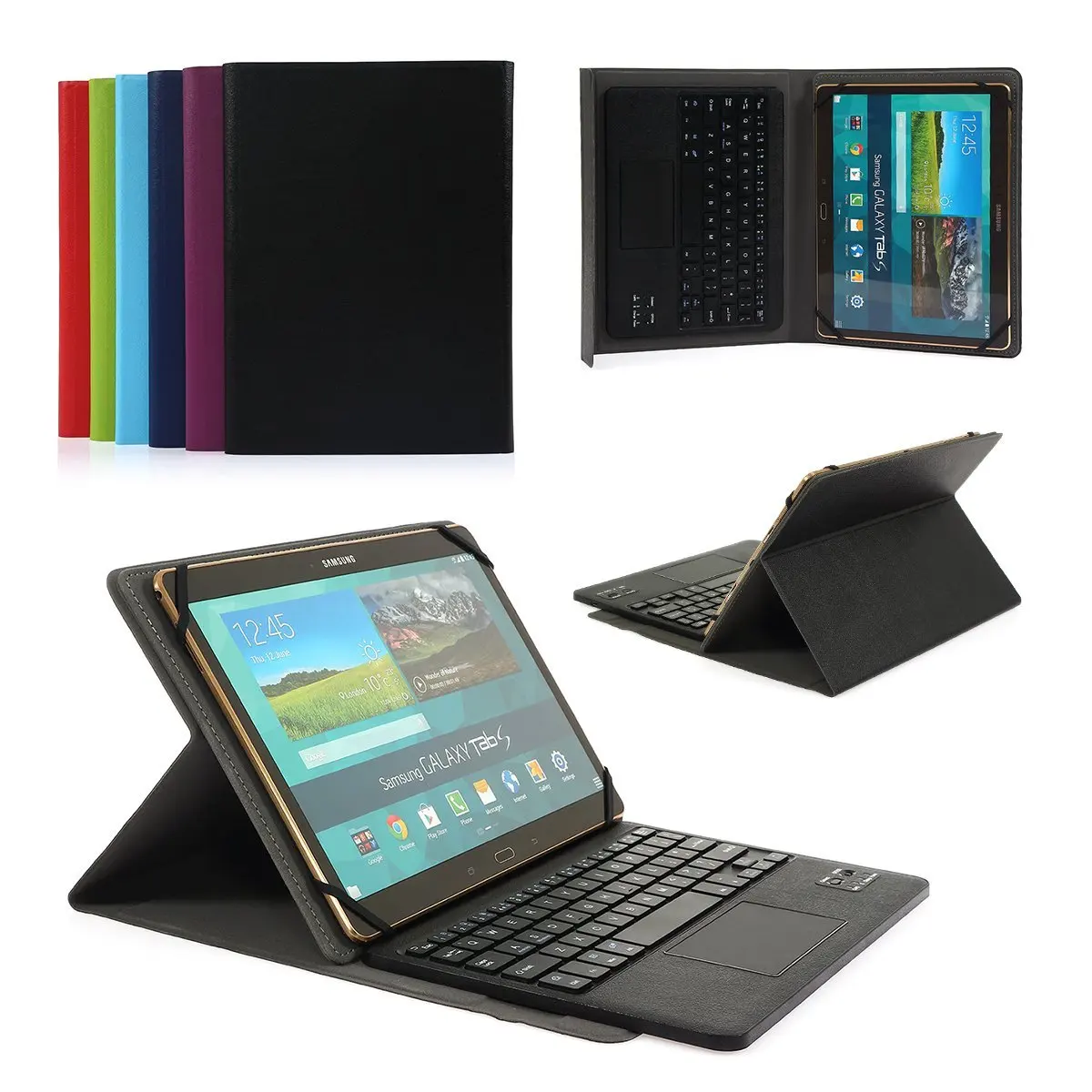 Bluetooth клавиатура чехол для samsung Galaxy Tab A Tab S 9,6 9,7 10,1 10,5 T580 T585C T800C T805C планшетный ПК с системой андроида