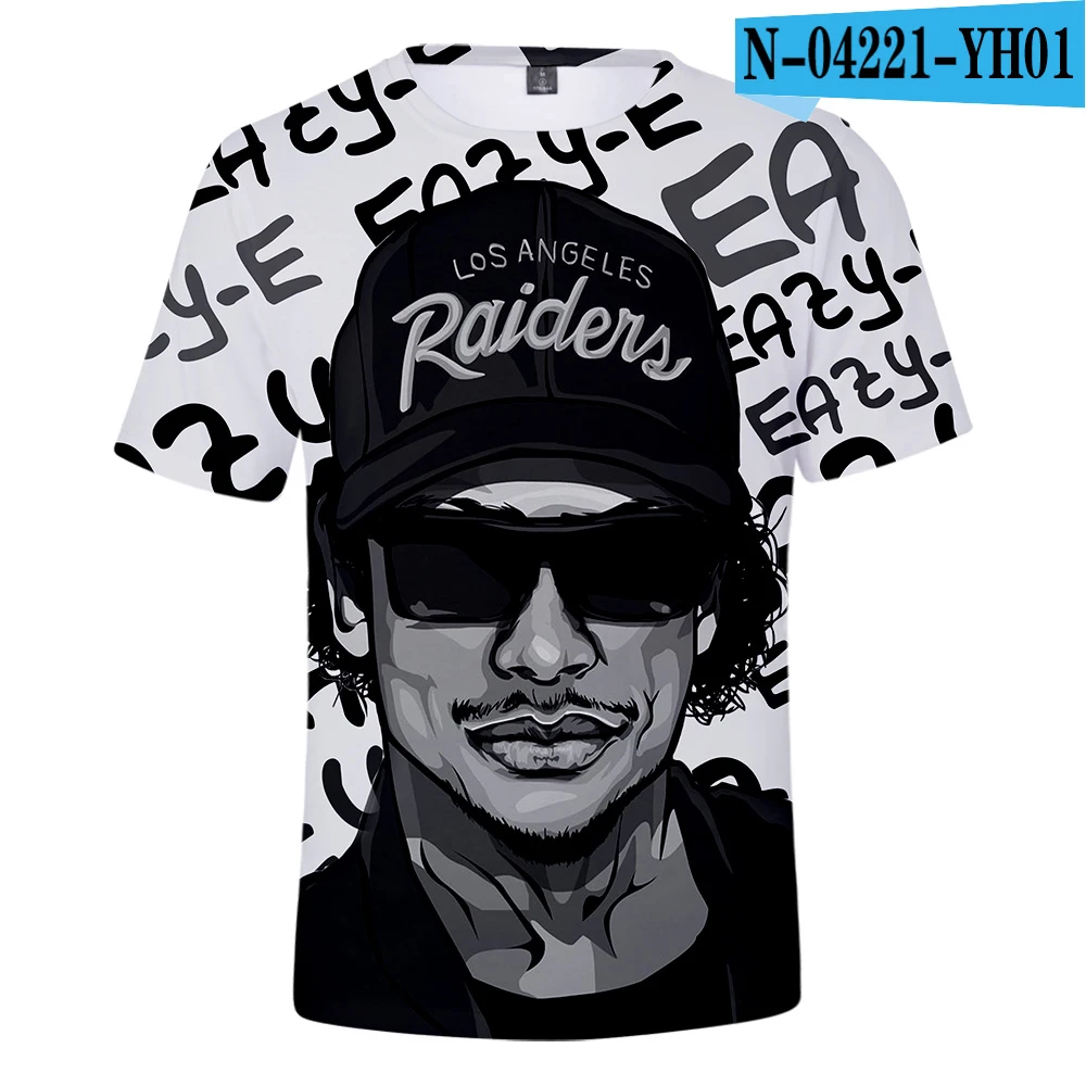 Eazy E Футболка мужская гангста рэп 3D печать Compton короткий рукав Футболка летняя хип хоп безрукавка с принтом мода дропшиппинг - Цвет: one