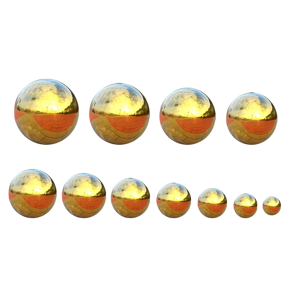 High Gloss Glitter Stainless Steel Ball Sphere Mirror Sphere Hollow Ball for Home Outdoor Garden Decoration Ornament 76mm~138mm