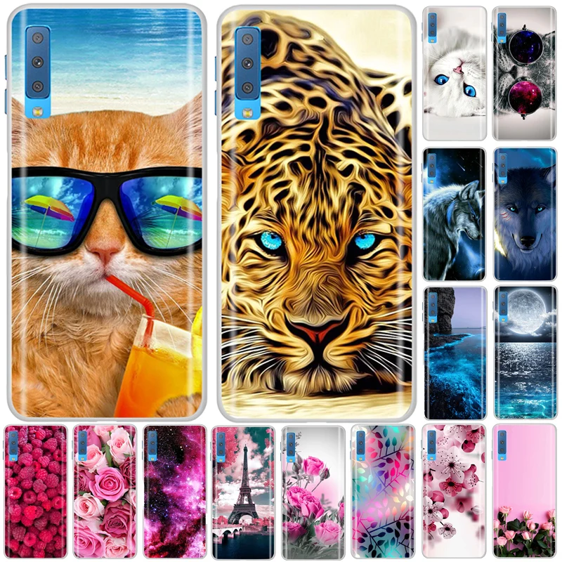 Силиконовый чехол для Samsung Galaxy A7 2018 A750 A750F TPU телефона A 7 750 750F задняя крышка Fundas Coque |