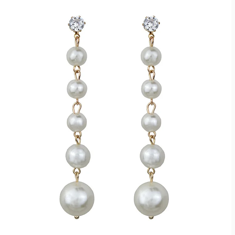 Pearl Earrings Long Earrings for Women 2020 Drop Earrings Vintage Fashion Earrings Trendy Korean Earring kolczyki damskie (3)
