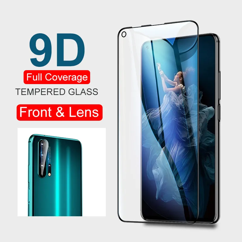 

2-in-1 Protective glass for honor 20 20i 10 8X 9X Camera Lens Screen Protecto Film For huawei honor 20 lite 10lite View 20 Safety Glas