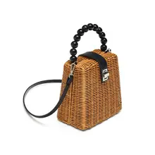 Одиночная сумка на плечо, пляжная сумка на руле, летняя винтажная сумка с бусинами, открытые сумки для рук