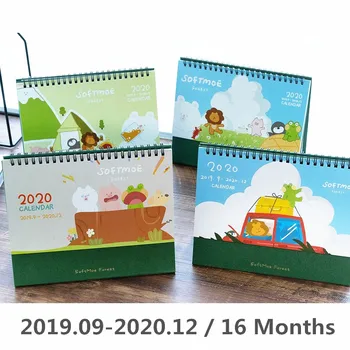 

2020 Year Lovely Lion Frog Froest Animals Series Desk Calendar Daily Schedule Table Planner Agenda Organizer
