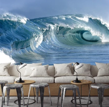 

[Self-Adhesive] 3D Wave 005914 Wall Paper mural Wall Print Decal Wall Murals