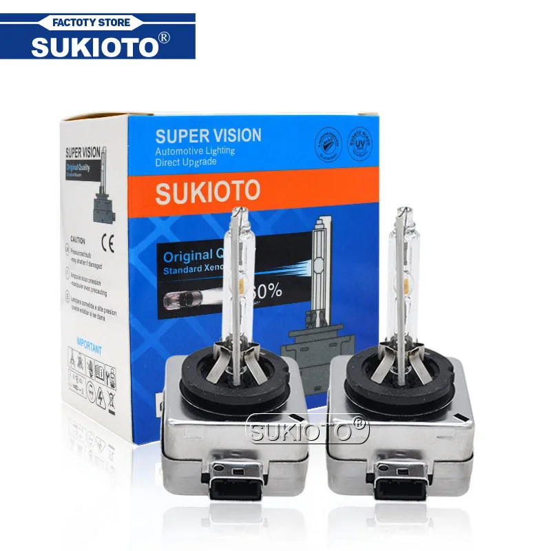 SUKIOTO 2PCS Original 35W Xenon D1S D2S D3S D4S HID Bulb Auto Car Headlight Bulb D1 D2 D3 D4 D2R D4R 4300K 5000K 6000K 8000K  (5)