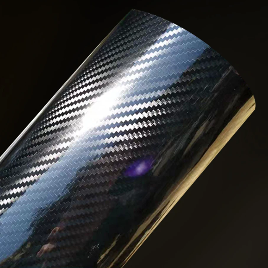 Ultra Glossy black Carbon Fiber Vinyl Car Wrap Film Bubble Free For Sticker Laptop Skin Phone Cover Motorcycle Vehicle Decal | Автомобили