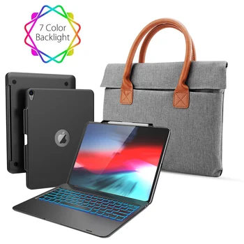 

US Keyboard Case For iPad Pro 12.9 2018 Bluetooth Keyboard Tablet Case Protector Set With 13 Inch Universal Tablet Laptop bags