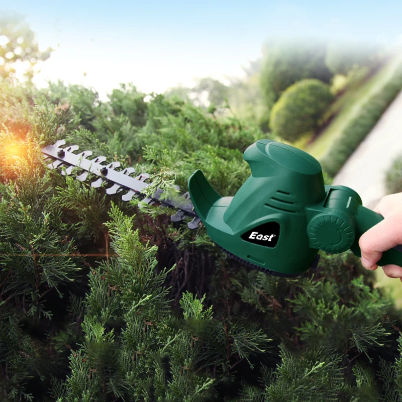 Wschód 10.8V elektryczny nożyce do żywopłotu 2 w 1 akumulator litowo-jonowy przycinarka do trawy kosiarka do trawy akumulator sekator ogrodowy ET1007C 4 Wschód 10.8V elektryczny nożyce do żywopłotu 2 w 1 akumulator litowo-jonowy przycinarka do trawy kosiarka do trawy akumulator sekator ogrodowy ET1007C 4
