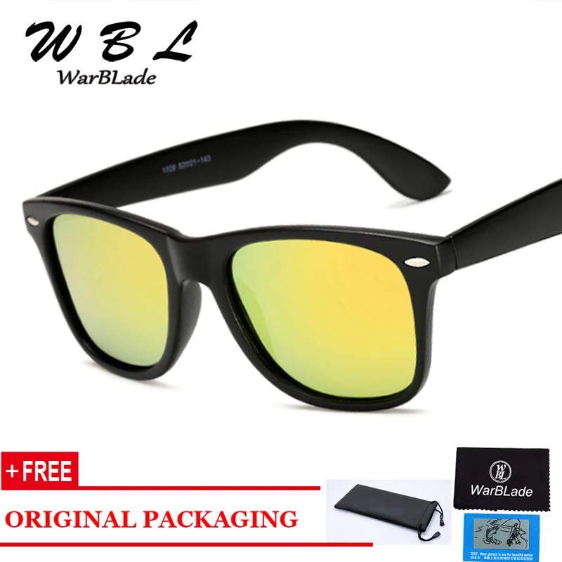 

WarBLade Yellow Night Vision Sunglasses Men Square Mirror Sun Glasses With Brand Logo Luxury Eyewears Goggles Male UV400