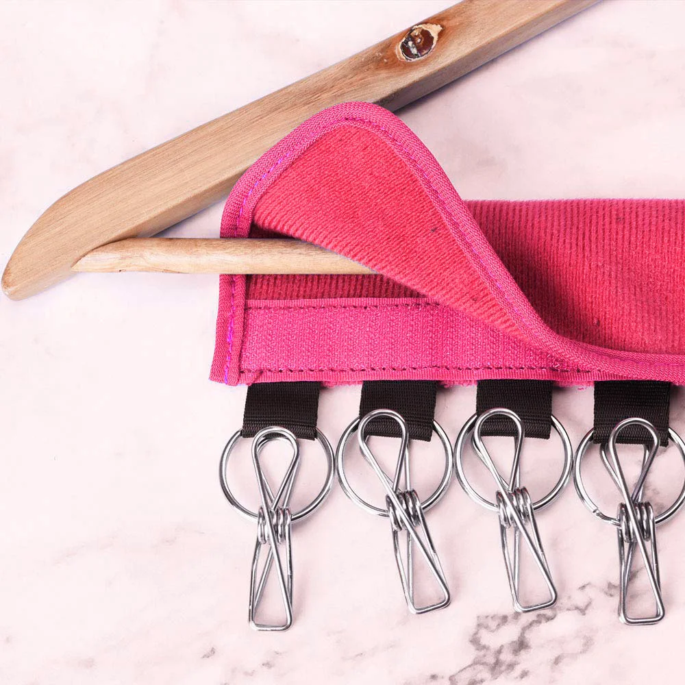 

Travel Hat Organizer Cap Organizer Hanger 10 Clips Stainless Steel Folding Clothes Hangers Foldable Clothes Drying Rack