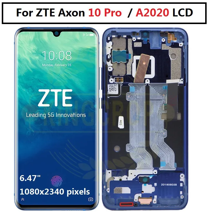 Zte Axon 10 Pro Display Reparatur Kosten Original-For-6-47-ZTE-Axon-10-Pro-4G-5G-LCD-Display-Touch-Screen
